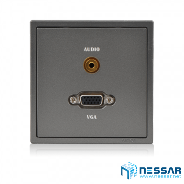 Simon Series i7 700495 | Module Ổ cắm VGA và tai nghe 3.5 mặt vuông