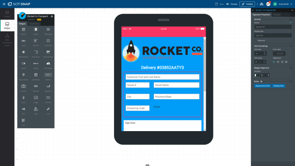 SOTI Snap Interface